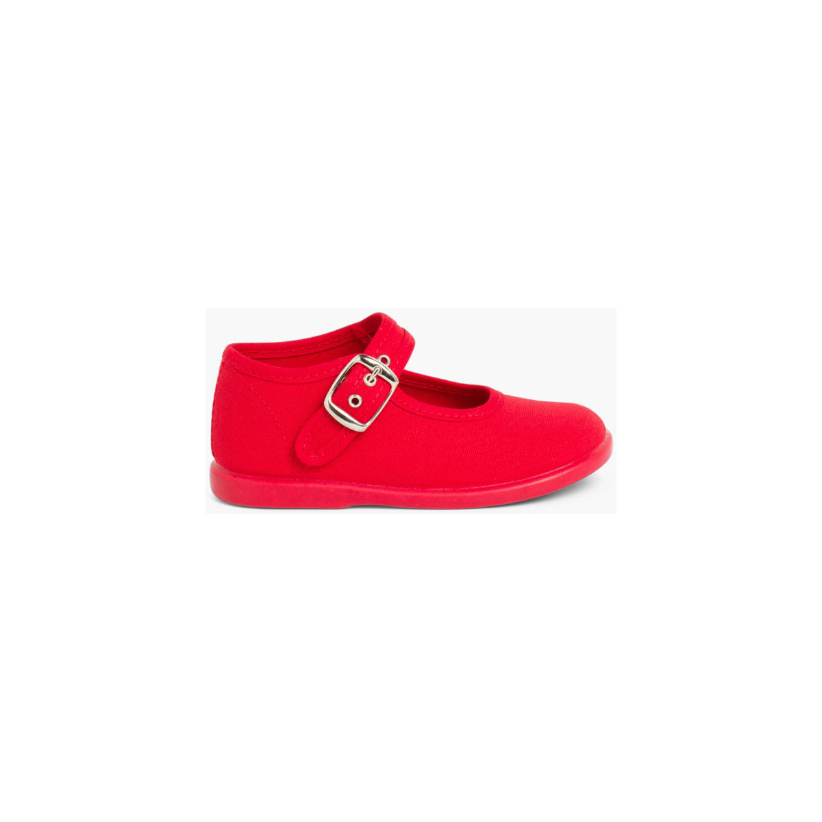 Pisamonas Rouge Chaussures en Toile avec Fermeture à bo